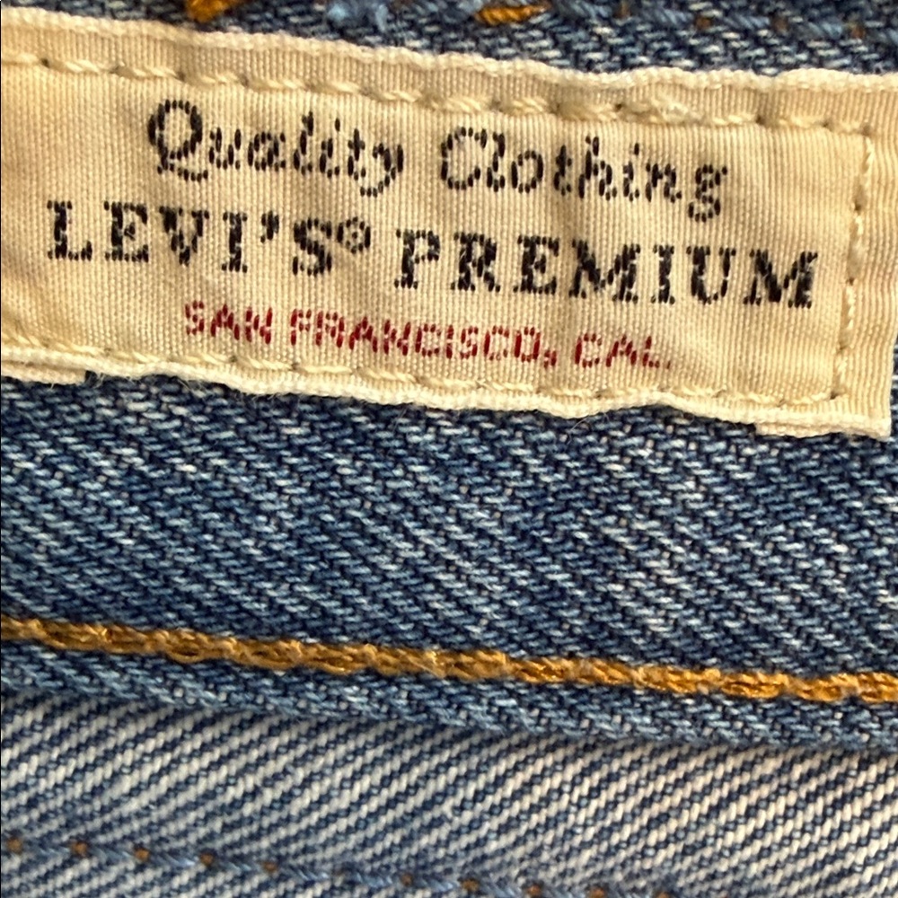 Levi's 501 Premium Patchwork Color Block High Ris… - image 8